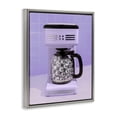 thumbnail image 2 of Stupell Industries Art Deco Disco Coffee Maker over Purple Gray Floating Frame Canvas Art, 25 x 31, by LISH Creative, 2 of 8