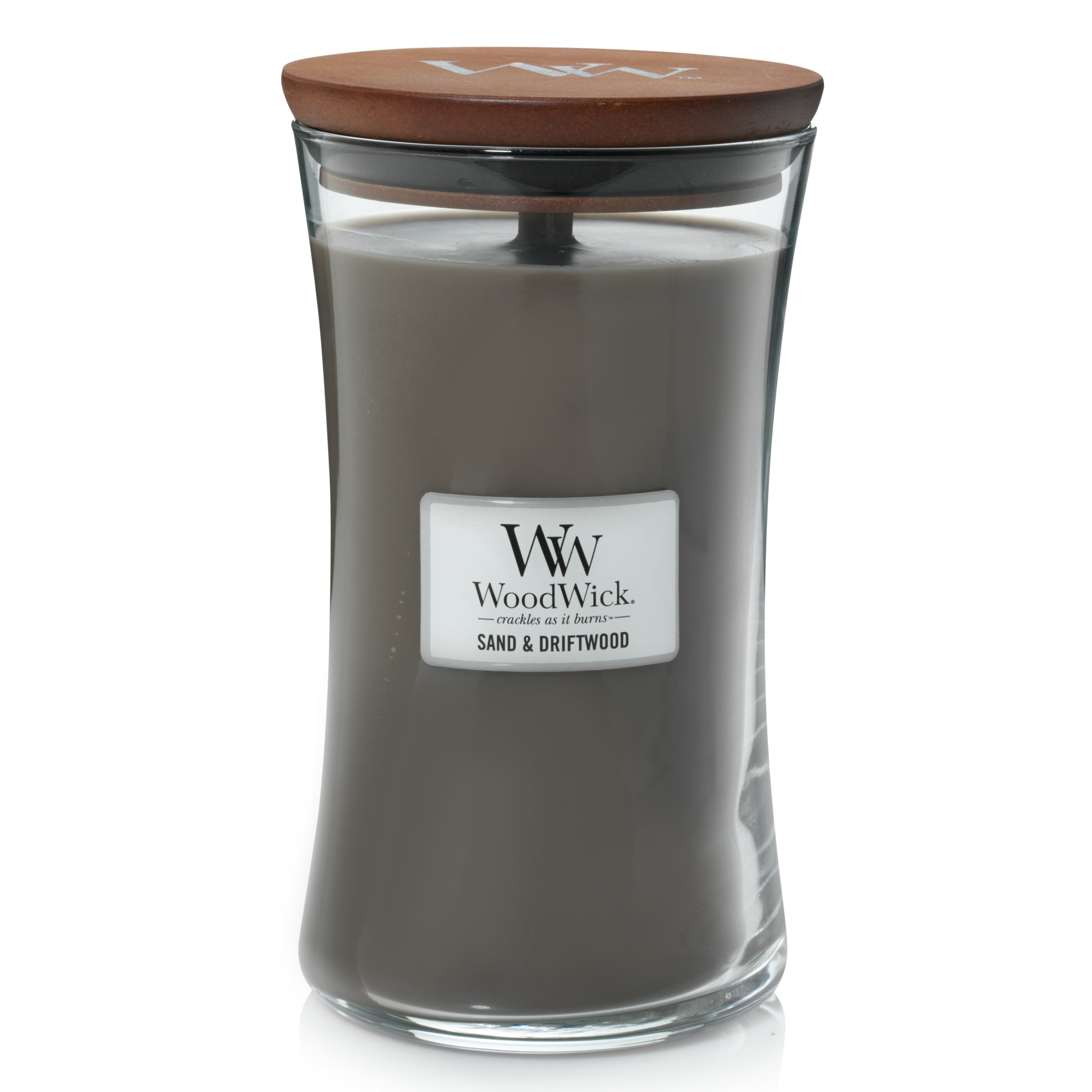 WoodWick Sand & Driftwood Large Hourglass Candle
