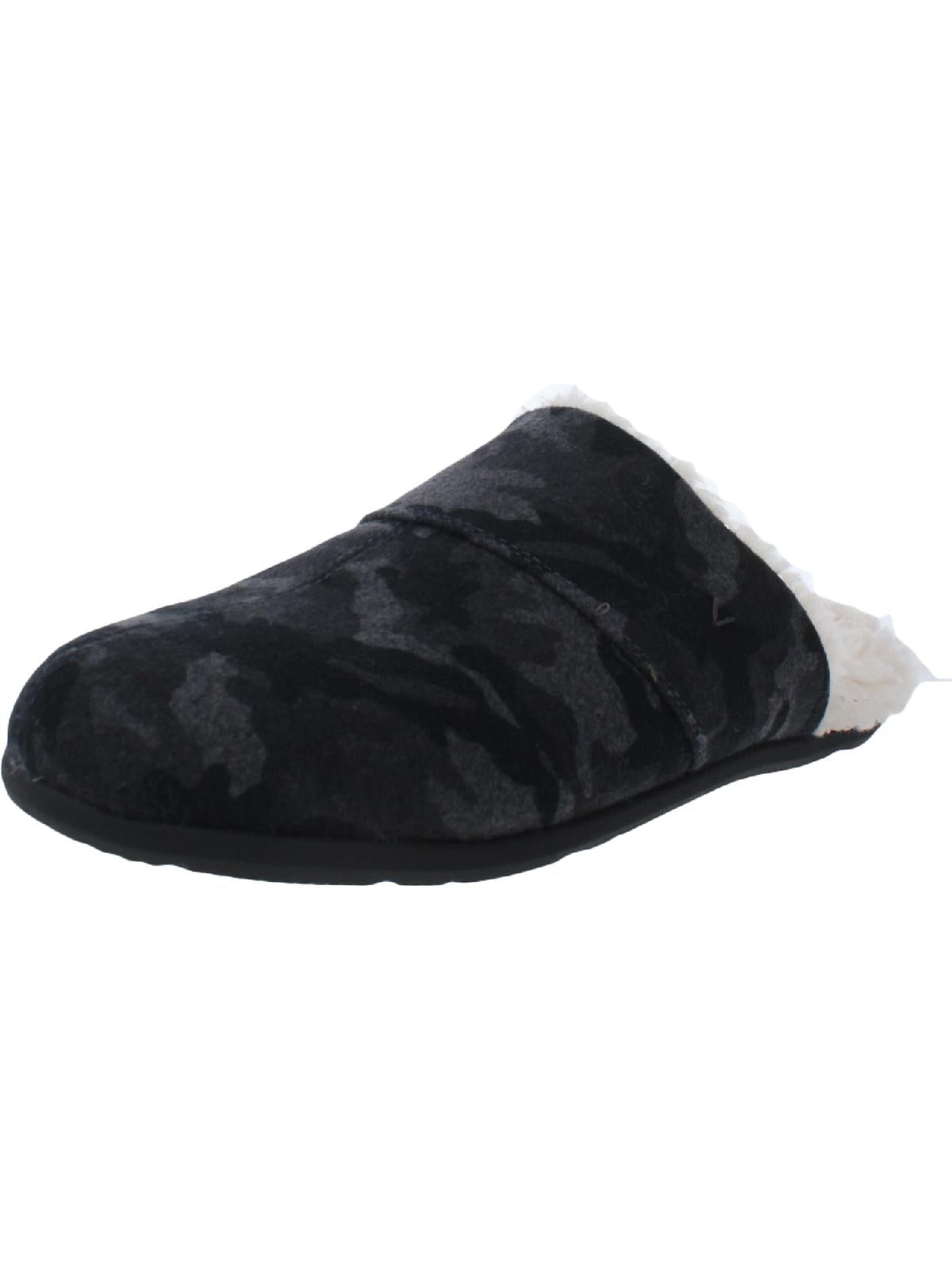 Vionic Mens Alfons Flannel Faux Fur Lined Slipper Shoes