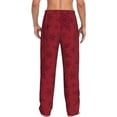 thumbnail image 3 of Daiia Christmas Red Snowflakes Men's Sleep Pant with Pockets and Drawstring,Pajama Pants-Small, 3 of 9