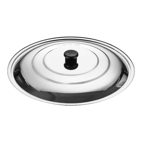 Mozhitti 11 Inch Stainless Steel Pan Cover Omelet & Frying Pan Lid Heat Replacement Cookware Cover