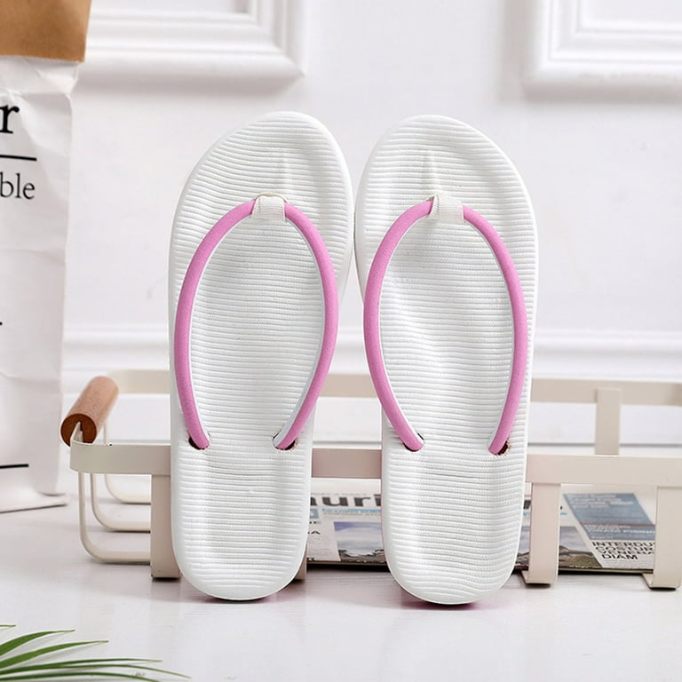 Fashion Women Summer Slip-On Beach Slippers Open Toe Breathable Flip-Flops  Shoes Womens Sandals Size 6 Flip Flops Women's Flip Flops Size 6.5 Rainbows