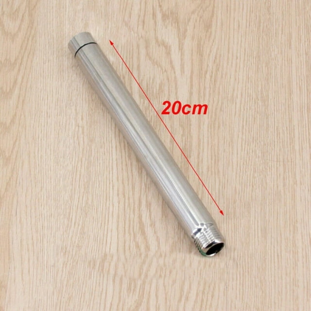 Pomme de Douche en Acier Inoxydable Chrome avec Tuyau d'Extension Réglable