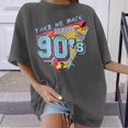 thumbnail image 2 of YDLCAFD T-Shirts d'Entraînement pour Femmes Manches Longues Mode Décontractée Imprimé Col Rond Manches Courtes Pull T-Shirt, 2 of 5