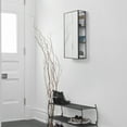 thumbnail image 5 of Umbra Cubiko Rectangular Wall Mirror & Storage Unit 12x5x24" Black, 5 of 7