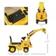 thumbnail image 5 of HOMCOM Carro de tracción para excavadora para niños, camión con bocina, almacenamiento debajo del asiento, juego de simulación para sentarse y deslizarse, coche de construcción para mayores de 18 mese, 5 of 5