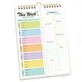 thumbnail image 2 of Lksixu Weekly Meal Planner, 5.9"x8.3" Magnetic Meal Planner with Tear Off Grocery List for Meal Prep, 52 Sheets Top Spiral Bindling Undated Meal Planning Notepad Tearable Daily Menu for Fridge, 2 of 9