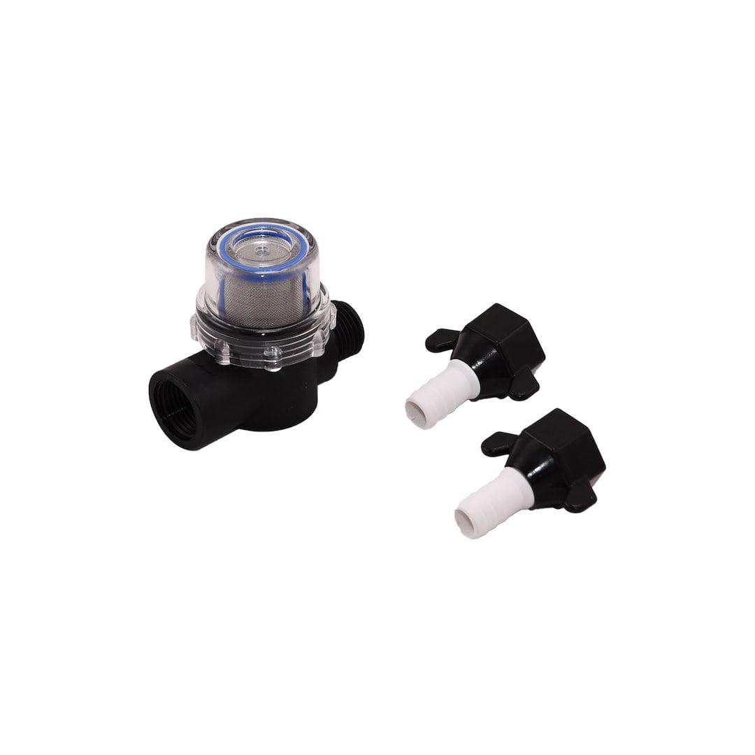 Aqua Pro 21863 Fresh Water Pump; AP50012; Self-Priming; 5.5 Gallon Per Minute; Shuts Off At 60 PSI; 8-1/2 Inch Length x 5-3/4 Inch Width x 5.16 Inch Height; 12 Volt DC; Run Dry Safe