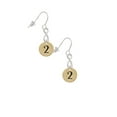 thumbnail image 3 of Delight Jewelry Goldtone Disc 1/2'' Number - 2 - Silver tone Infinity French Earrings, 3 of 4
