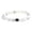 White, variant on Black Stone Tiger Eye Black Flash White Pine Map Stone Bracelet Bracelet