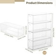 thumbnail image 5 of 3 PCS 4-Tier Acrylic Sunglasses Organizer with 4 Drawers - Stackable Glasses Storage Box, Eyewear Display Case for Men & Women, 5 of 6