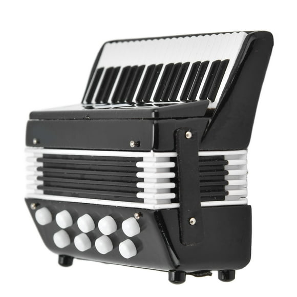 Mini Instrumento Musical, Seguro E Inofensivo 1:12, Lindo, Hermoso Y Atractivo Modelo De Mini Acordeón Para Regalo Para Decoración De Casa De Muñecas