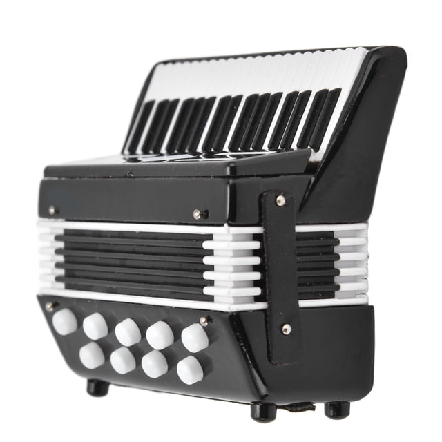 Mini Instrumento Musical, Seguro E Inofensivo 1:12, Lindo, Hermoso Y Atractivo Modelo De Mini Acordeón Para Regalo Para Decoración De Casa De Muñecas
