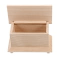 thumbnail image 5 of Wooden Dollhouse Chest Box Miniature Chest Doll House Storage Cabinet Doll Bedside Tables Unfinished Wood Bed Room Furniture, 5 of 8