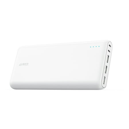 Anker 26800mAh Portable Charger,PowerCore 26800 Power Bank Battery Pack 3 USB Ports| White