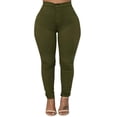 thumbnail image 1 of Pantalon Jean Moulant Décontracté en Denim Extensible pour Femmes, Taille Haute, Leggings, Jeans, Pantalons, 1 of 6