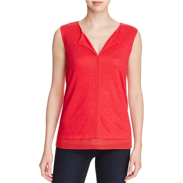 Sanctuary Clothing Hanna - Camiseta sin mangas para mujer, color rojo, grande Sanctuary Clothing Camiseta sin mangas