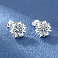 thumbnail image 7 of SDJMa Snowflake Diamond Earring Silver Stud Earrings Crystal Jewelry Gifts For Mom Girlfriend, 7 of 7