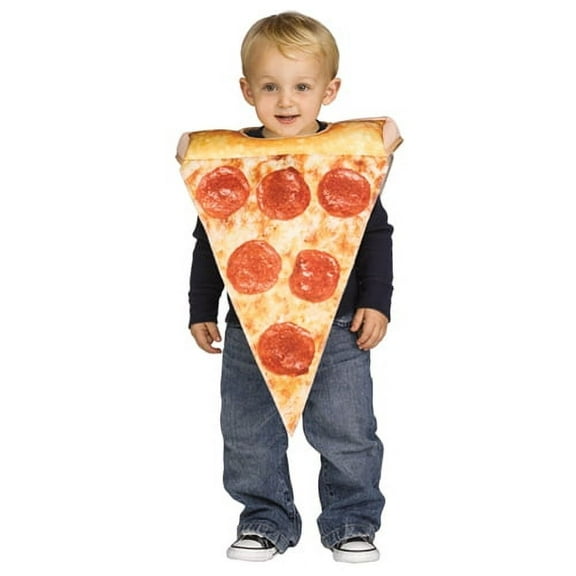 Fun World Little Pizza Slice Boy's Halloween Fancy-Dress Costume for Toddler, 3T-4T