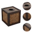 thumbnail image 2 of Caja de pañuelos Porta pañuelos Caja de pañuelos cuadrada Porta pañuelos faciales tejido bohemio para baño, 2 of 3