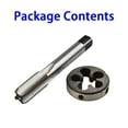 thumbnail image 3 of 1pc HSS Machine M15 X 1.25mm Plug Tap and 1pc M15 X 1.25mm Die Threading Tool, 3 of 12