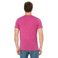 thumbnail image 2 of Bella  Canvas Unisex Crew Neck Triblend Short Sleeve Tee, XL, Berry Triblend, 2 of 3