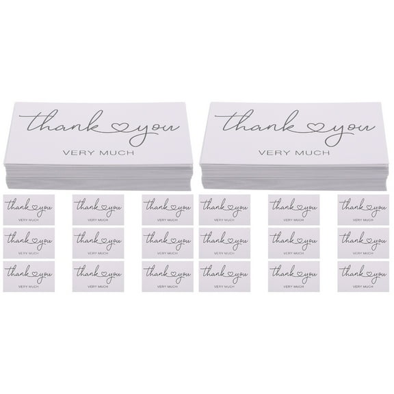 Set of 2 Thank You Cards with Envelopes Floral Bulk
