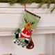 thumbnail image 4 of Calcetines Navideños, Bolsas de Regalo Navideñas | Personajes Navideños: Papá Noel, Muñecos de Nieve y Renos | Decoración para Fiestas Navideñas Familiares | Material: Tela | Multicolor | 1 Unidad |, 4 of 6
