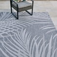 thumbnail image 5 of Gertmenian Paseo Paume Coastal Floral Gray and Cream Outdoor Area Rug, 9x13, 5 of 8