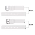 thumbnail image 4 of Uxcell Silicone Watch Band 12mm Soft Rubber Watch Strap with Stainless Steel Buckle for Men Women, White, 4 of 7