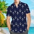 thumbnail image 1 of Camisa de manga corta con botones y estampado floral, blusa cómoda de moda para el verano, 1 of 5