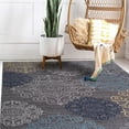 thumbnail image 5 of World Rug Gallery Modern Floral Swirl Design Non-Slip (Non-skid) Area Rug - Gray 7'10" x 10', 5 of 8