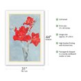 thumbnail image 2 of Red Gladioli - From an Original Color Painting by Piet Mondrian c.1906 - Fine Art Rolled Canvas Print (Unframed) 27in x 40in, 2 of 4