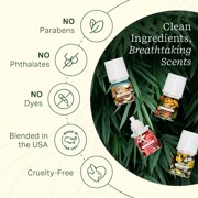 ClickWick Lush Earth Essential Oil Blend Collection, Long-Lasting Scented Fragrance for Aromatherapy, 4 Pack