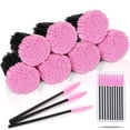 thumbnail image 1 of 600-Pcs Mascara Wands Disposable Eyelash Brush with Container Spoolies for Eyebrows Extensions,Pink, 1 of 4
