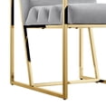 thumbnail image 5 of Madisen Velvet Dining Chair with Gold Frame (Set of 2), Grey, 5 of 7