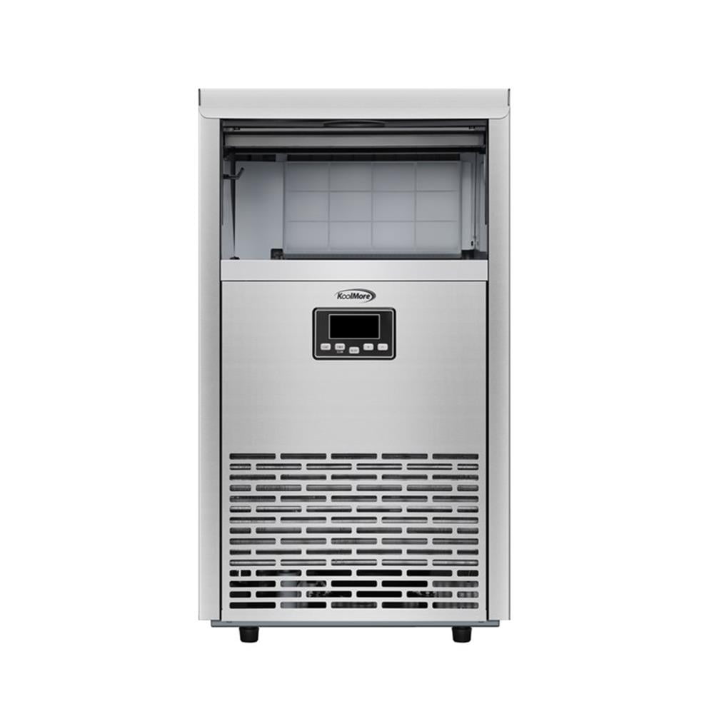 Pemberly Row Reserve 15" Residential Panel Ready Ice Maker in Stainless Steel