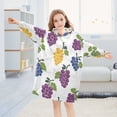 thumbnail image 5 of joogoo Wearable Blanket Hoodie for Grapes Pattern Oversized Sherpa Hooded 3-14 YR M, 5 of 7
