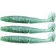 thumbnail image 1 of AR50 3PCS Double Color T Tail 120mm 10.5g Soft Worm Artificial Bait Lures Fishing Tackle # 3 Vert Argent, 1 of 4