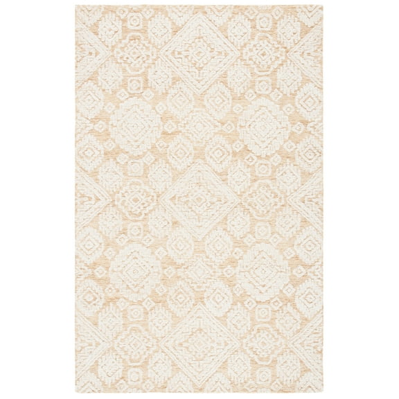 SAFAVIEH Metro Riley Medallion Area Rug, Gold/Ivory, 5' x 8'