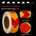 thumbnail image 3 of Uxcell Reflective Tape, 2"x98 Ft Waterproof Reflective Tape Warning Safety Tape Reflector for Trucks, Arrow Yellow Red, 3 of 6