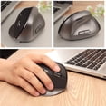 thumbnail image 5 of Oggfader Keyboards for Computers 2.4GHz Vertical Ergonomic Wireless Optical Mouse 2000 DPI For PC Laptop Computer Black, 5 of 7