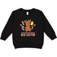 thumbnail image 2 of Inktastic Promoted to Sister with Christmas Reindeer Toddler Sweatshirt, 2 of 4