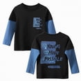 thumbnail image 2 of Taybagh Boys Tshirts Letter Print Cute Long Sleeve Tops Splice Baby Clothes Boy Crewneck for Children, 2 of 5