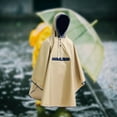 thumbnail image 1 of Poncho de lluvia para niños Poncho con capucha impermeable impermeable prendas de vestir chaqueta de lluvia de moda impermeable para niños niñas niños Caqui L, 1 of 8