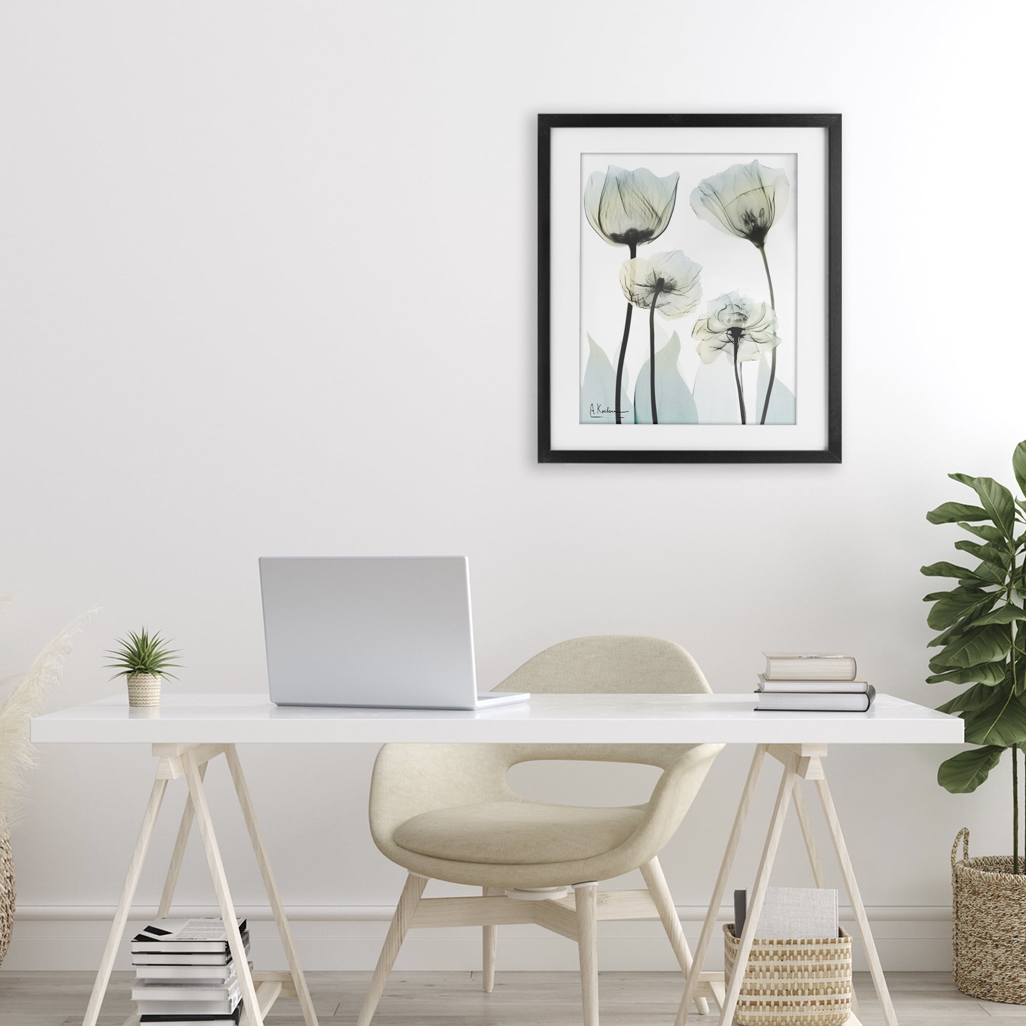 Stupell Industries Floral Luxury Of Creation Black Framed Print Under Glass, design by Albert Koetsier