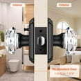 thumbnail image 6 of Scifil Glass Door Knobs Interior, Crystal Door Knobs with Lock, Vintage Privacy Crystal Door Knobs for Bedroom Bathroom, Diamond, 6 of 10