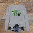 thumbnail image 2 of Fadeal Sweat à Capuche Décontracté Imprimé Lettres Col Rond Printemps pour Femmes Gris 2TG, 2 of 4