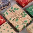 thumbnail image 2 of 50*70cm 2021 Christmas Wrapping Paper Wedding Green Decoration Gift Wrap Artware Kraft Packing Paper Vellum Paper Origami Paper, 2 of 4