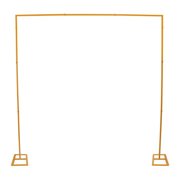 Metal Wedding Stand, 7.87ft Metal Wedding Backdrop Stand, Square Gold Wedding Arch Stand